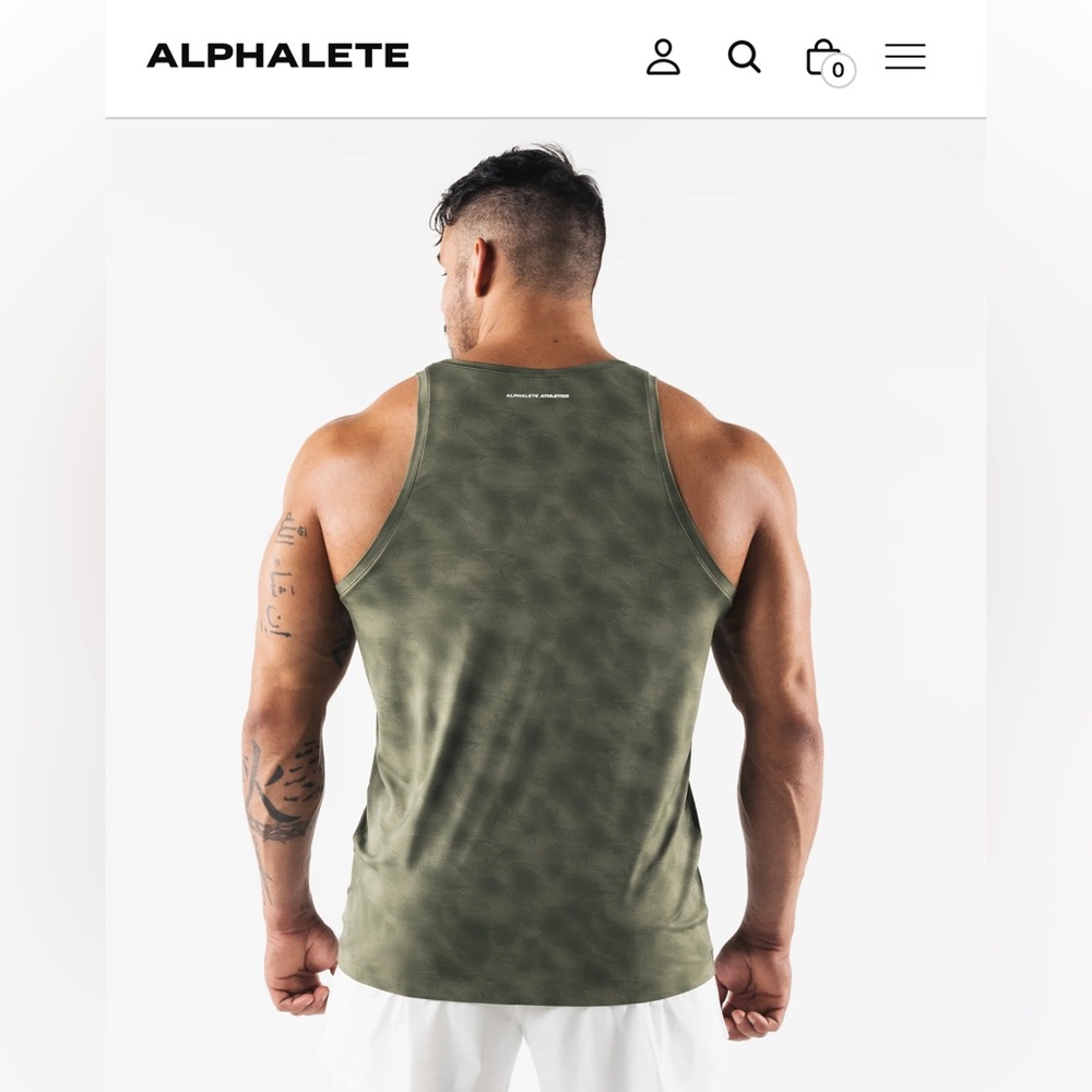 Alphalete Mens Racer Tank